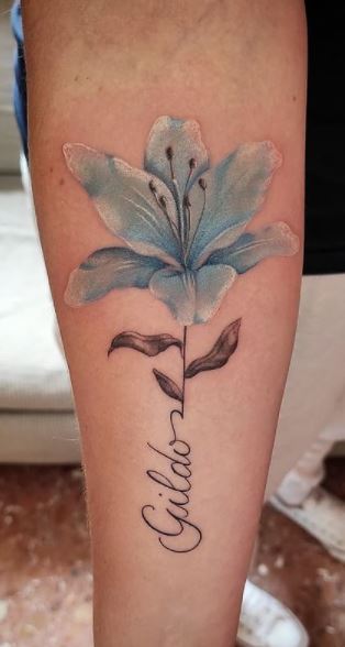 Lily tattoo cover up by kimberleywarrentatto on DeviantArt