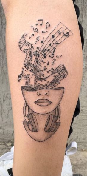 89 Creative Music Tattoos That Are Sure to Blow Your Mind  Warmart Ink  Tattoo And Body Piercing
