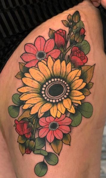 sunflower tattoo  Under the Needle