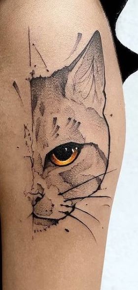 cat eye tattoo 03122019 003 cat tattoo tattoovaluenet   tattoovaluenet