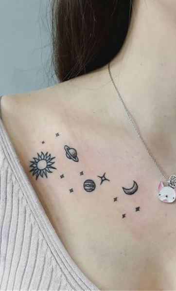 95 Best Collarbone Tattoo Designs  Meanings  Inspirational Ideas2019