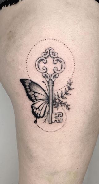 30 Key Tattoo Designs for Boys and Girls