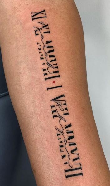 Roman numerals                   tattooartist tattoo  tattoos ink smalltattoos singleneedletattoo inked tattooist    Instagram