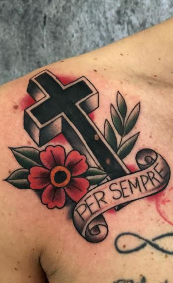 Art Immortal Tattoo  Tattoos  Script  Cross memorial