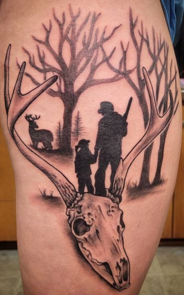 75 Best Hunting Tattoo Designs and Ideas  Hobby Commitment 2019
