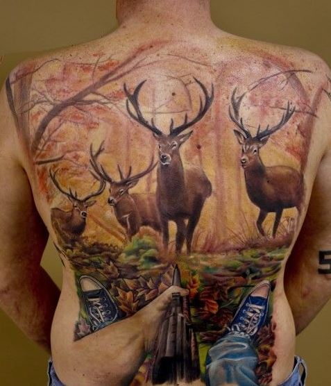 16 Hunting Tattoos That the People Who Got Them Hopefully Regret