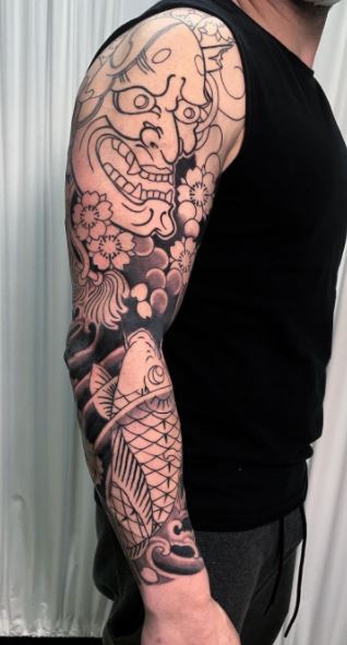 2618 Likes 14 Comments  Japanese Ink japaneseink on Instagram Japanese  tattoo sleeve by mariusmey ja  Tatuaggi giapponesi Tatuaggi maschili  Tatuaggi
