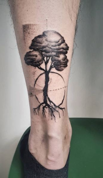 Conifer Tree Temporary Tattoo  Set of 3  Tatteco