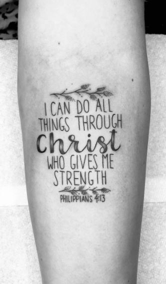 bible verse tattoo 23