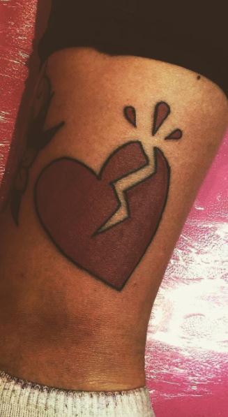 Broken Heart Tattoo Stock Photos and Images  123RF