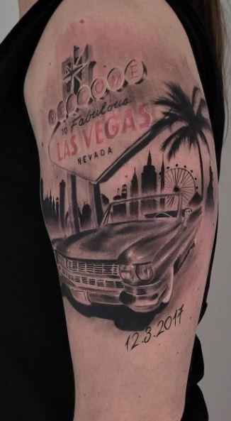 70 Car Tattoos For Men  Cool Automotive Design Ideas  Car tattoos Tattoos  for guys Flame tattoos