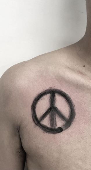 Peace and Love tattoo by SamHall on DeviantArt