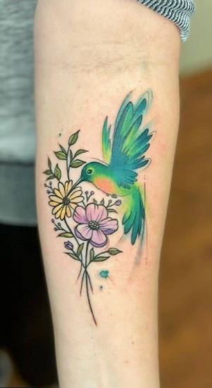 Kolibrie tattoo  Inksane Tattoo  piercing
