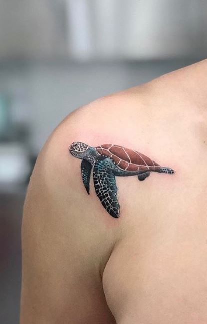 Hawaiian Turtle Honu with Irish shamrock tattoo by thehoundofulster on  DeviantArt