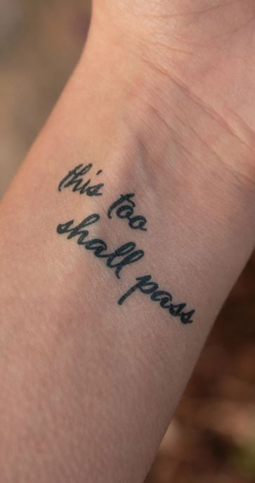 Tattoo uploaded by Sarah  Just breathe this too shall pass depression  pain  Tattoodo