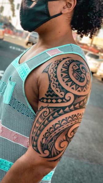 Anjetan Full Arm Tattoo Sleeves Temporary 3 Sheets Large Decorative  Removable Fun Creative Fake Body Shoulder Tattoo Arm Waterproof Sticker   Amazonin Beauty