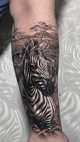 Geurloos schuifelen dichtheid 65 Trendy Zebra Tattoos, Ideas, & Meaning - Tattoo Me Now