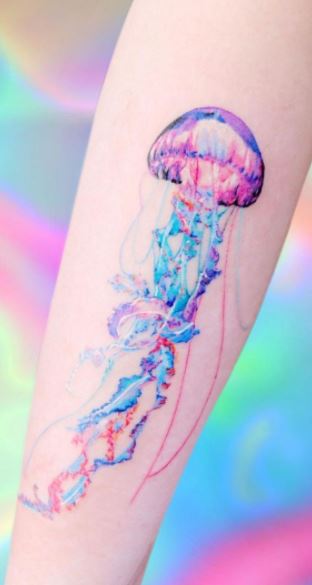 Dont be afraid of the unknown  Realistic jellyfish for shirabiraa   Thank you for a very fun piece        tattootattooart  Instagram