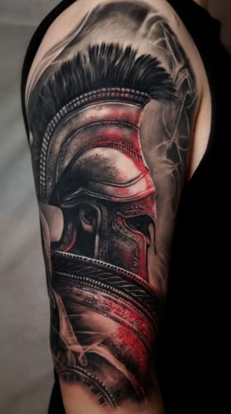 2023 Spartan shoulder armor tattoo interesting ideas 