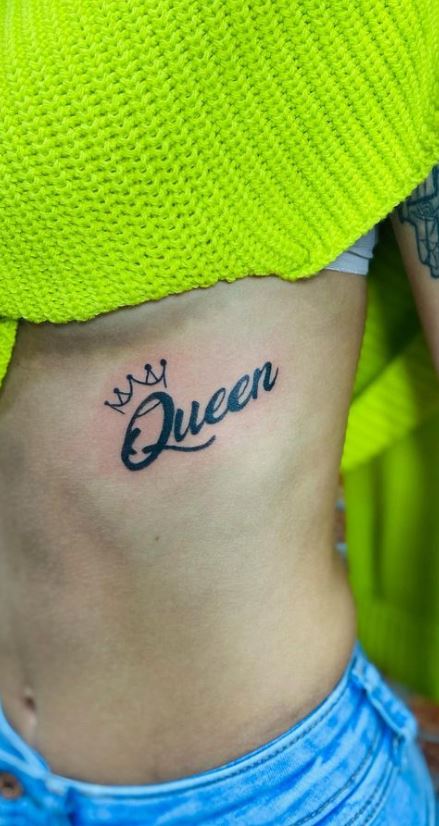 simple queen tattoo