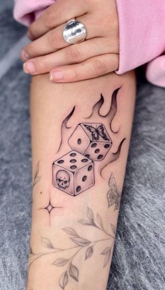 Rolling in Style: The Top 100 Dice Tattoos & Meanings - Tattoo Me Now