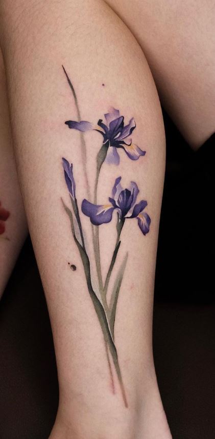 Iris Tattoo  meaning photos sketches and examples