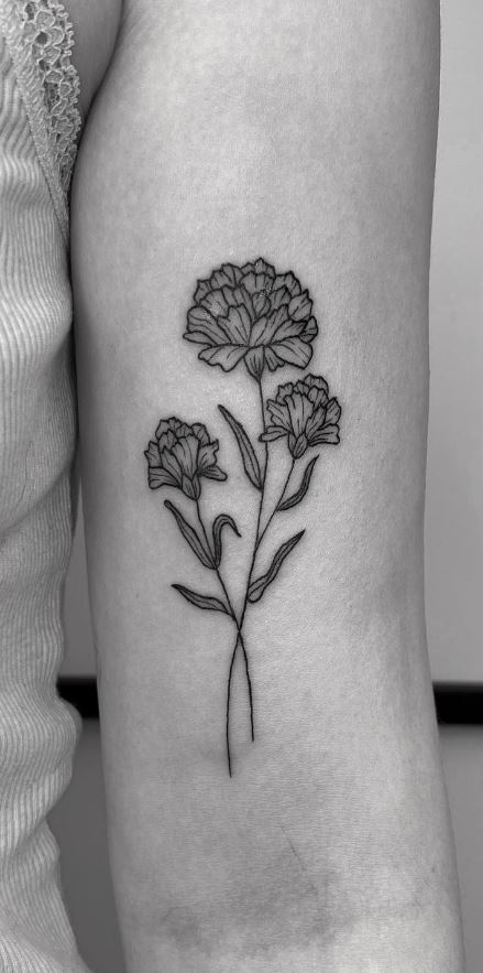 Rox Tattoos  Carnation flower tattoo   Facebook
