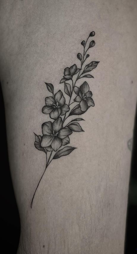 88+ Meaningful Larkspur Tattoo Designs - 2000 Daily
