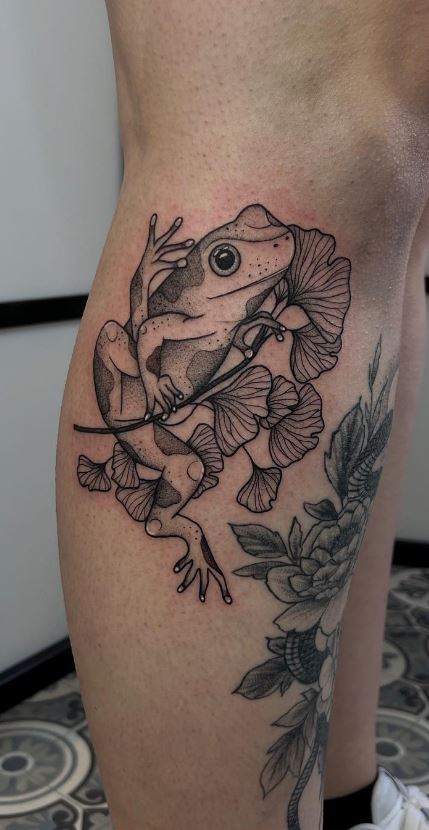 frog tattoo neo traditional 8031540 Vector Art at Vecteezy