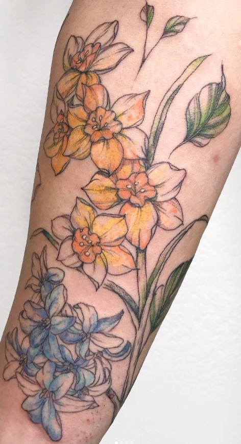 Painted Temple  Tattoos  Singular  Jesse Carlton Flower