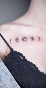 100 Enchanting Moon Phase Tattoos & Meanings - Tattoo Me Now